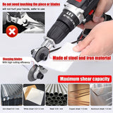 Metal Shear Cutter Attachment – Drill-Powered, Alloy Steel Construction & Sheet Material Cutting