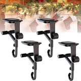 2-in-1 Adjustable Garland and Stocking Mantel Hangers - Perfect for Holiday Decor