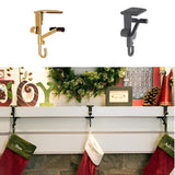 2-in-1 Adjustable Garland and Stocking Mantel Hangers - Perfect for Holiday Decor