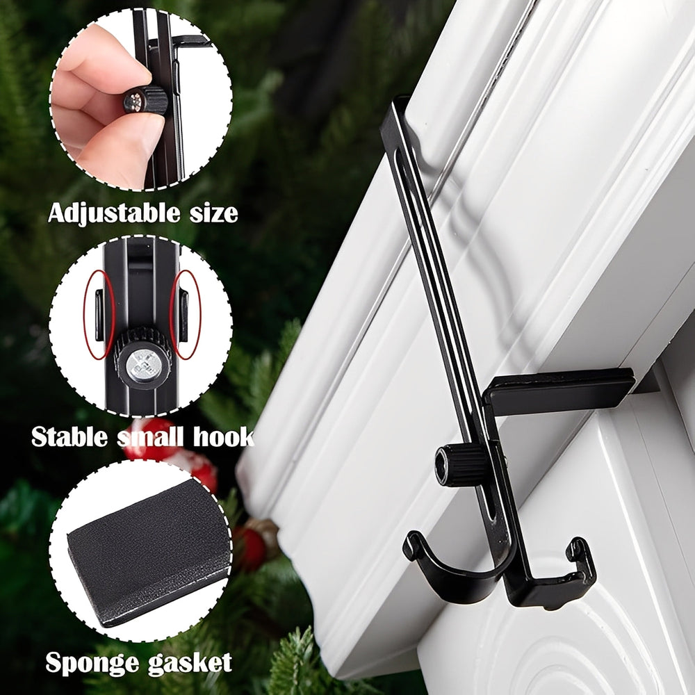 2-in-1 Adjustable Garland and Stocking Mantel Hangers - Perfect for Holiday Decor