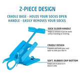 Sock Aid – Long Folding Handle, Compression Stocking Compatible & Non-Slip Cradle