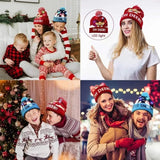 LED Light-Up Knitted Christmas Hat - Warm & Flashing Holiday Beanie