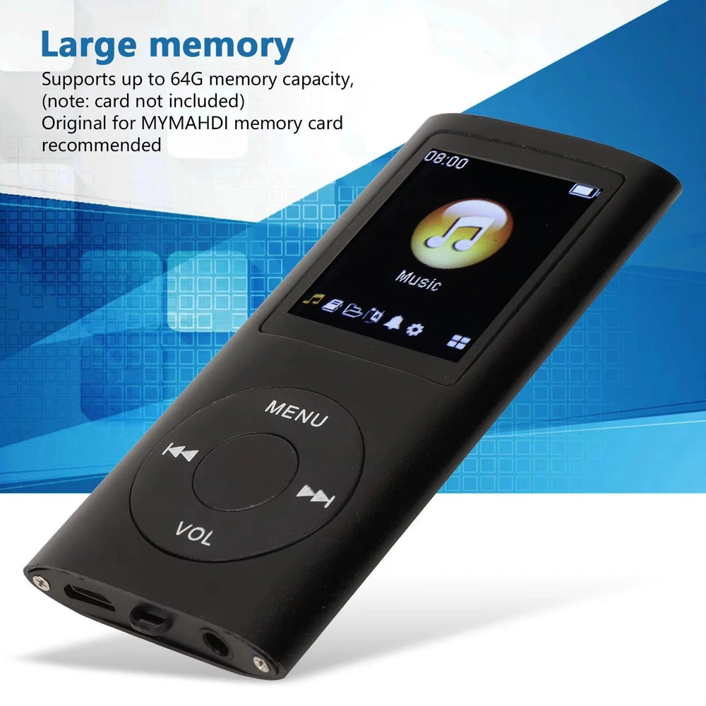 MP3 Player – 1.8-Inch LCD Screen, Lossless Audio & Compact Lightweight Design