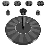 Fountain Pump – Solar-Powered, Floating Design & Bird Bath Fit