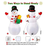 5ft Inflatable Snowman with Rotating LED Lights - Weatherproof Christmas Yard Decoration - Perfect Outdoor Holiday Decor