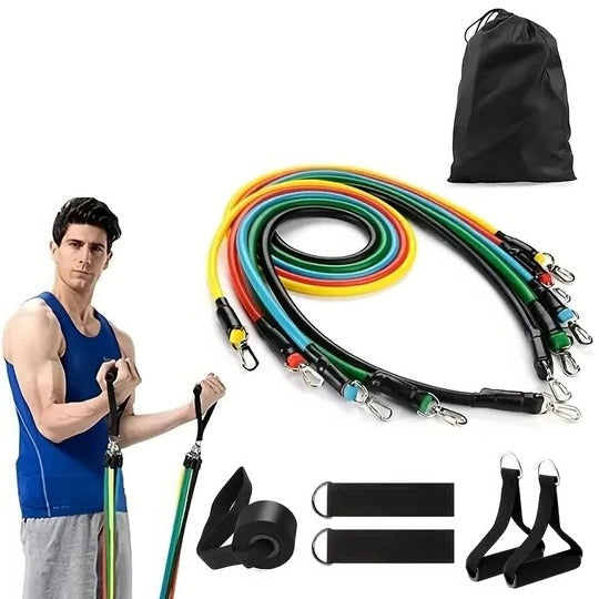 Resistance Band Set – 11-Piece, Home Workout & Strength Training Kit
