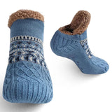 Snowflake Pattern Thermal Winter Socks – Knit Christmas Floor Socks