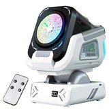 LED Bubble Blower with Rotating Base - Colorful Light-Up Bubble Machine for Kids