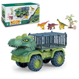 Dinosaur Toy Truck Playset Cage Vehicle Figure Set