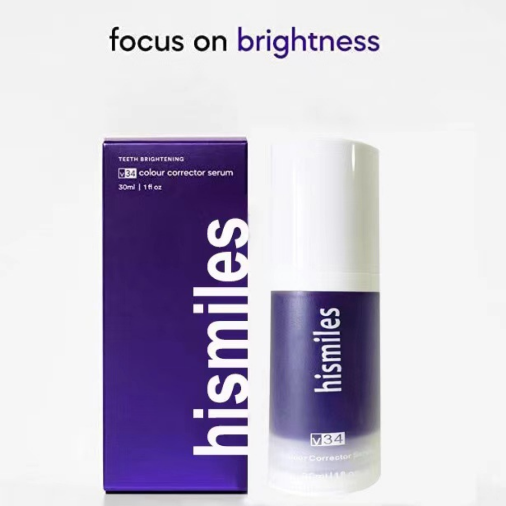 Teeth Whitening Serum Purple Color Corrector Bright Smile Aid