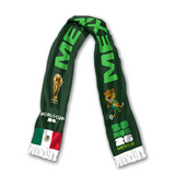Soccer Scarf Mexico Flag World Cup Fan Woven Supporter