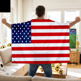 USA Flag Fan Cape World Cup Supporter Banner Event