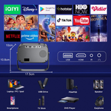 World Cup Portable Mini Projector Bluetooth WiFi Projector