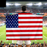 USA Flag Fan Cape World Cup Supporter Banner Event