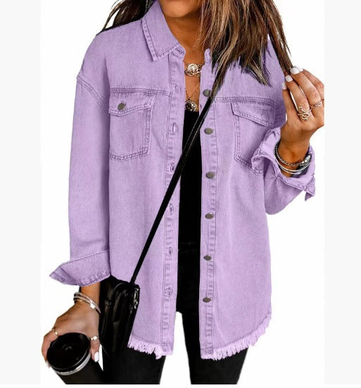 Roxane™ Klassische Jeansjacke für Damen – Zeitlose Alltagsjacke im Vintage-Stil, Perfekt für jeden Anlass