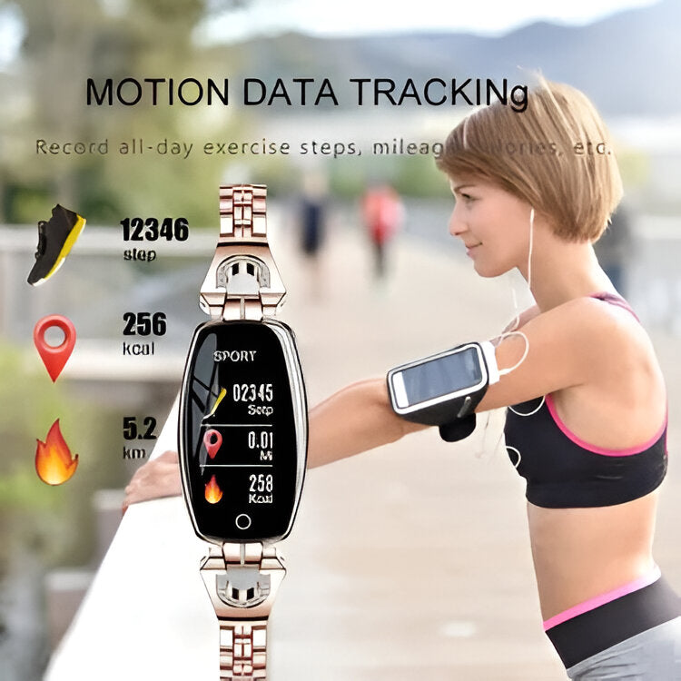Smart Fitness Tracker Watch – Women's, Heart Rate Monitor & Sleep Tracking