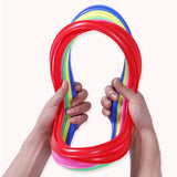 Kids Agility Hopping Rings Set – 10 Rings & Clips, 28/38cm & Indoor/Outdoor Play