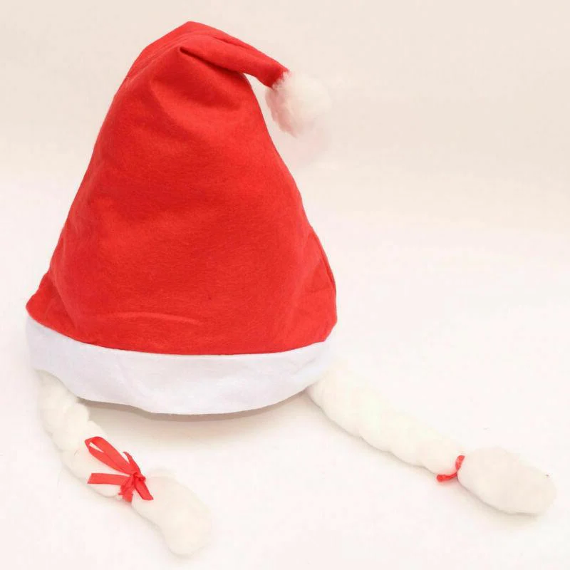 Santa Claus LED Light-Up Christmas Hat - Festive Holiday Headwear for Christmas Parties & Celebrations