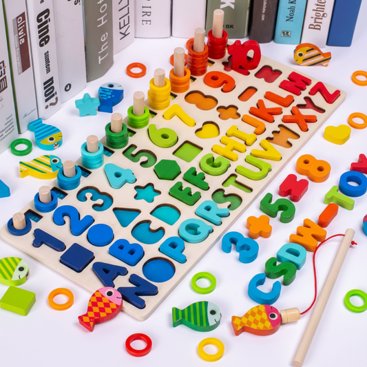 Montessori Activity Board – Wooden Design, Learning Toy & For Toddlers