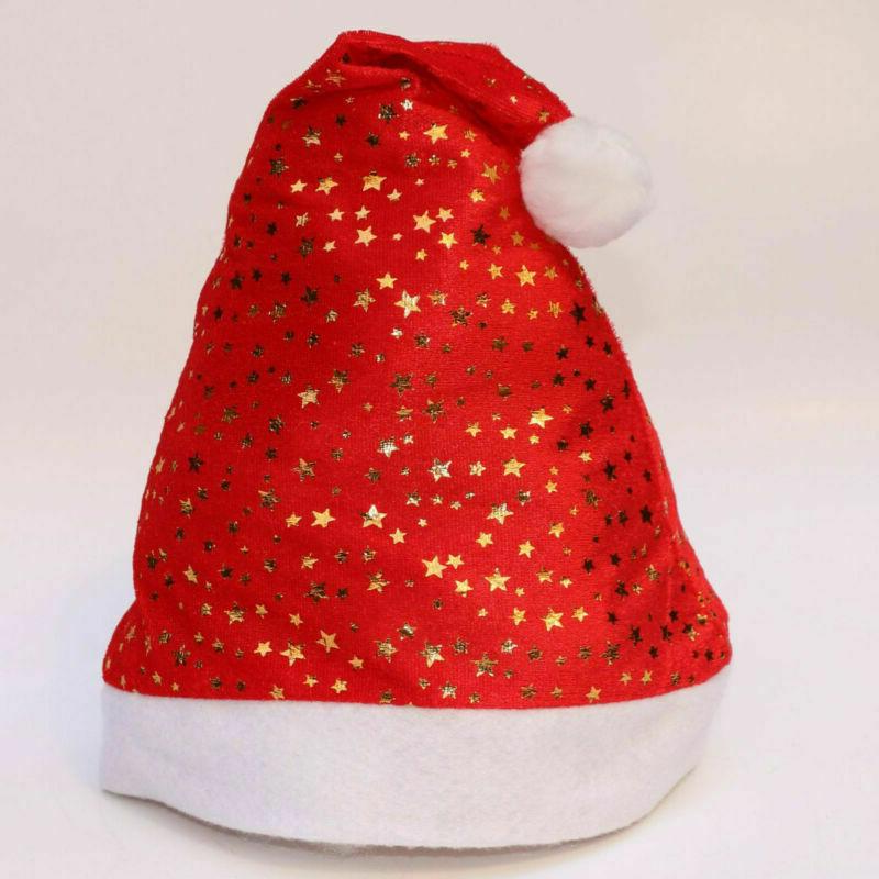Santa Claus LED Light-Up Christmas Hat - Festive Holiday Headwear for Christmas Parties & Celebrations