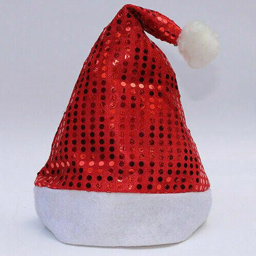 Santa Claus LED Light-Up Christmas Hat - Festive Holiday Headwear for Christmas Parties & Celebrations