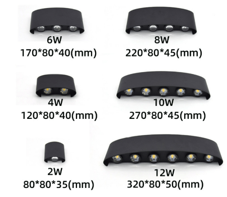 Outdoor LED Wall Light – Waterproof, Aluminum & Adjustable Beam