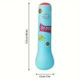 Inflatable Kids Punching Bag – 120cm, PU Leather & Includes Boxing Gloves