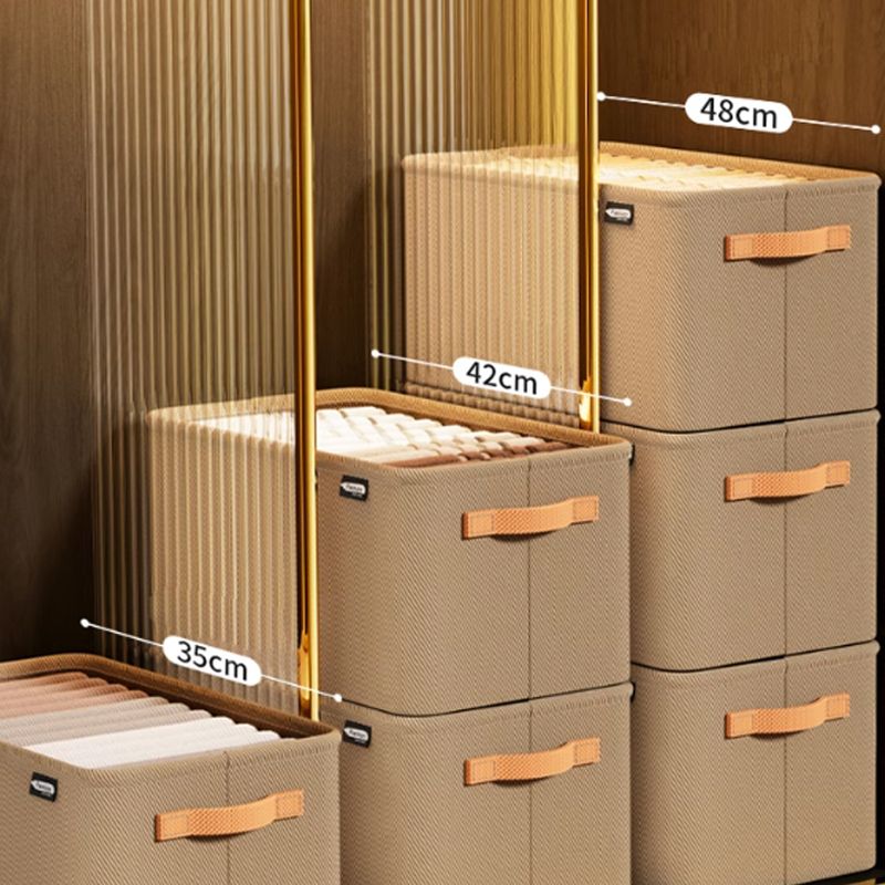 Foldable Fabric Storage Box – Corduroy, M/L/XL Sizes & Carry Handles