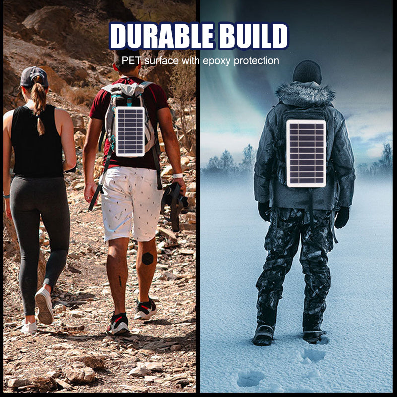 Portable Solar Panel – 2W 5V, USB Output, Foldable for Camping & Emergency