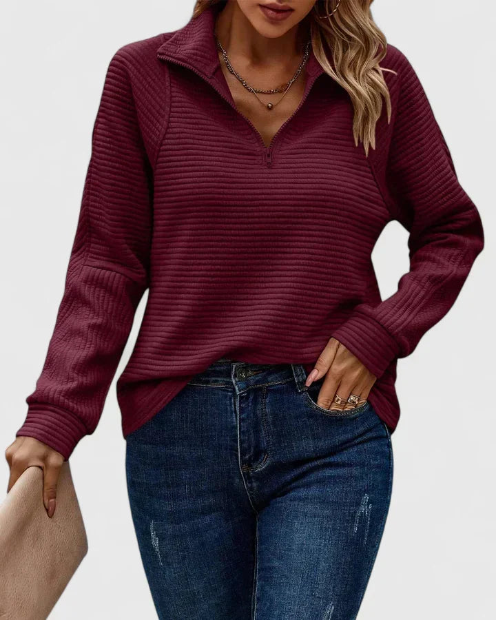 Cathrin™ Elegant Women's Pullover - Stylish Knit Sweater for Chic Comfort