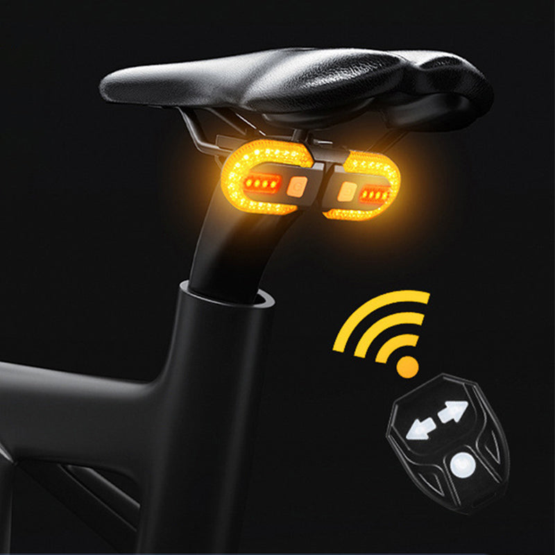 LED Bike Tail Light – Wireless Remote, Turn Signals & 38 LEDs USB Rechargeable