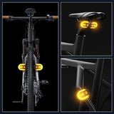 LED Bike Tail Light – Wireless Remote, Turn Signals & 38 LEDs USB Rechargeable