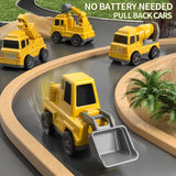 Construction Truck Toy Set – 5-Piece Playset, Carrier Truck & Loading Ramp
