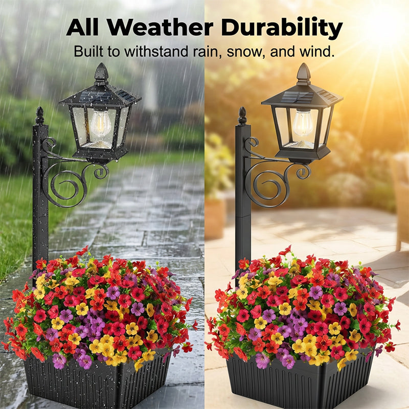 Enhanced Product Title: "Solar-Pflanzleuchte mit integriertem Blumentopf – Warmweißes LED-Licht für Garten und Balkon" 

This optimized title includes relevant keywords while providing additional context to attract potential buyers.