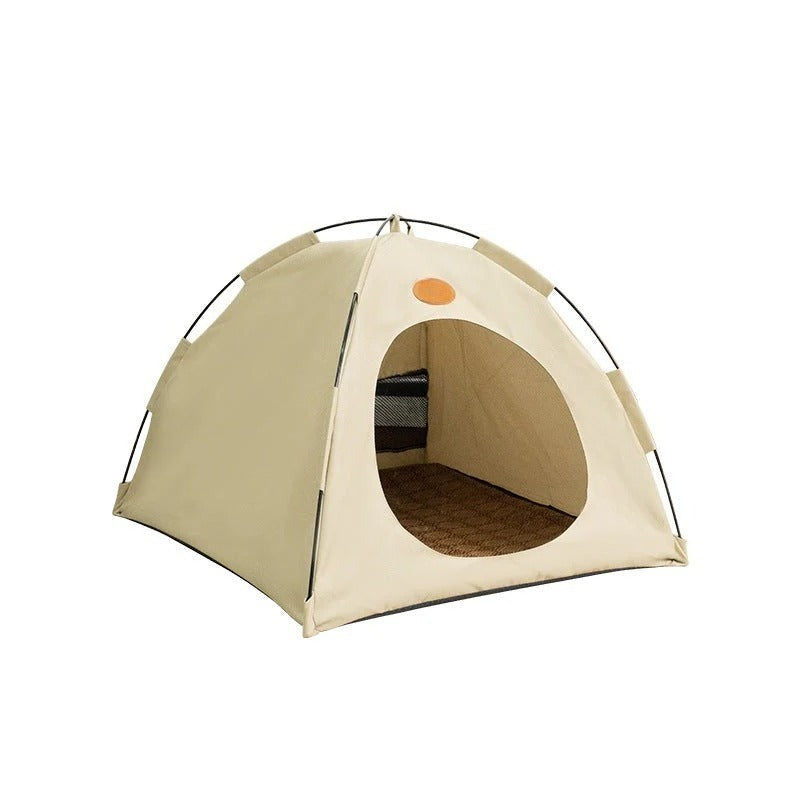 Foldable Cat & Small Dog Tent – Enclosed Retreat, Soft Lining & Collapsible Design