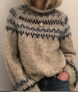 Ashley Vintage Icelandic Handcrafted Sweater - Unique Artisan Knitwear