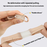 Fabric Toe Protector Sleeves – Breathable, Beige, One Size Anti-Blister Set