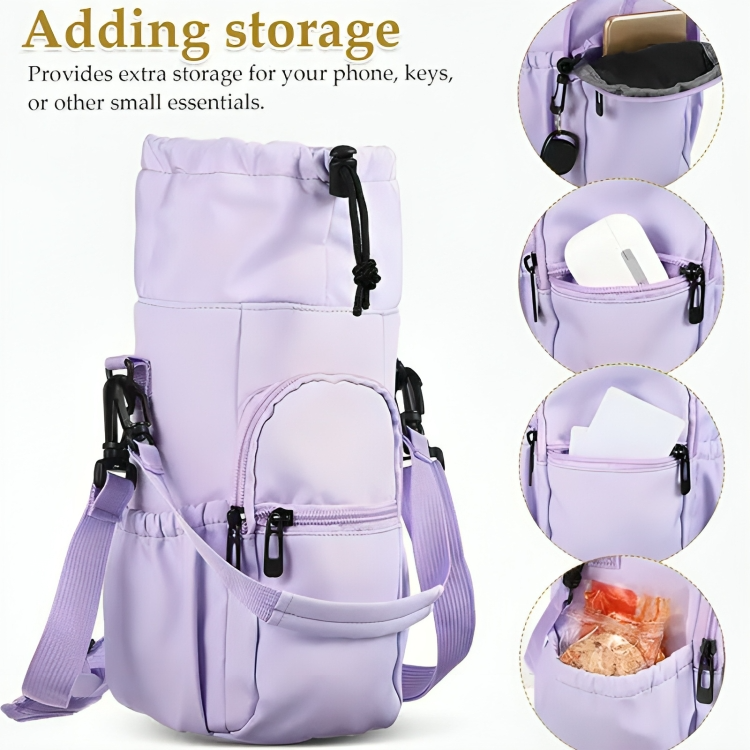 Optimized Product Title: **Kompakte Umhängetasche mit Flaschenhalter – Multifunktionale Trinkflasche Schultertasche für Unterwegs** 

This title includes relevant keywords while maintaining clarity and appeal for potential buyers.