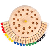 Enhanced Product Title: "Holz-Gedächtnisspiel für Kinder ab 3 Jahren – Mit bunten Farbsteckern und Würfel für spielerisches Lernen" 

This title is optimized for Google Shopping by including relevant keywords and providing a clear description of the produ