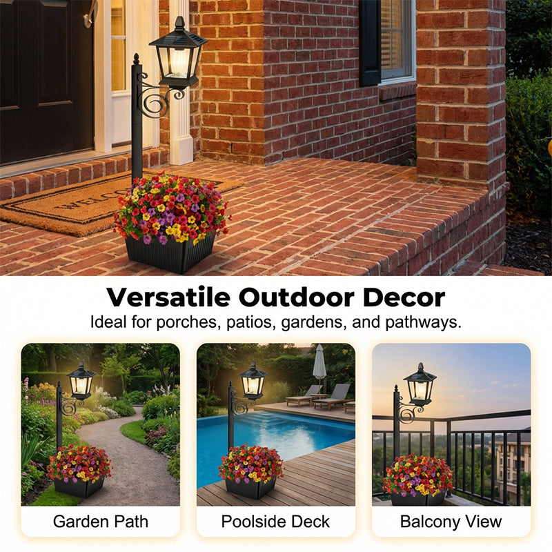 Enhanced Product Title: "Solar-Pflanzleuchte mit integriertem Blumentopf – Warmweißes LED-Licht für Garten und Balkon" 

This optimized title includes relevant keywords while providing additional context to attract potential buyers.