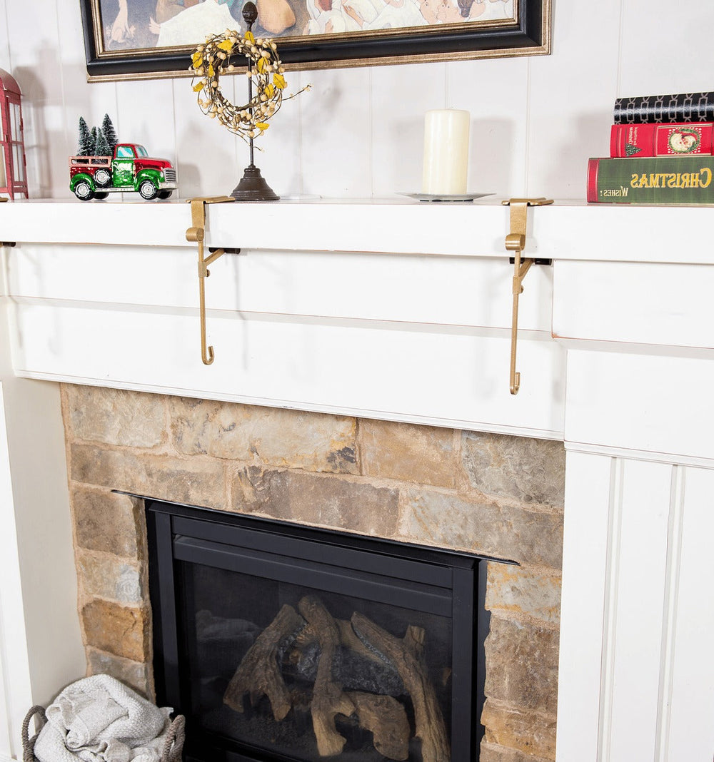 Garland Christmas Stocking Holders for Mantel - Elegant and Sturdy Holiday Decor