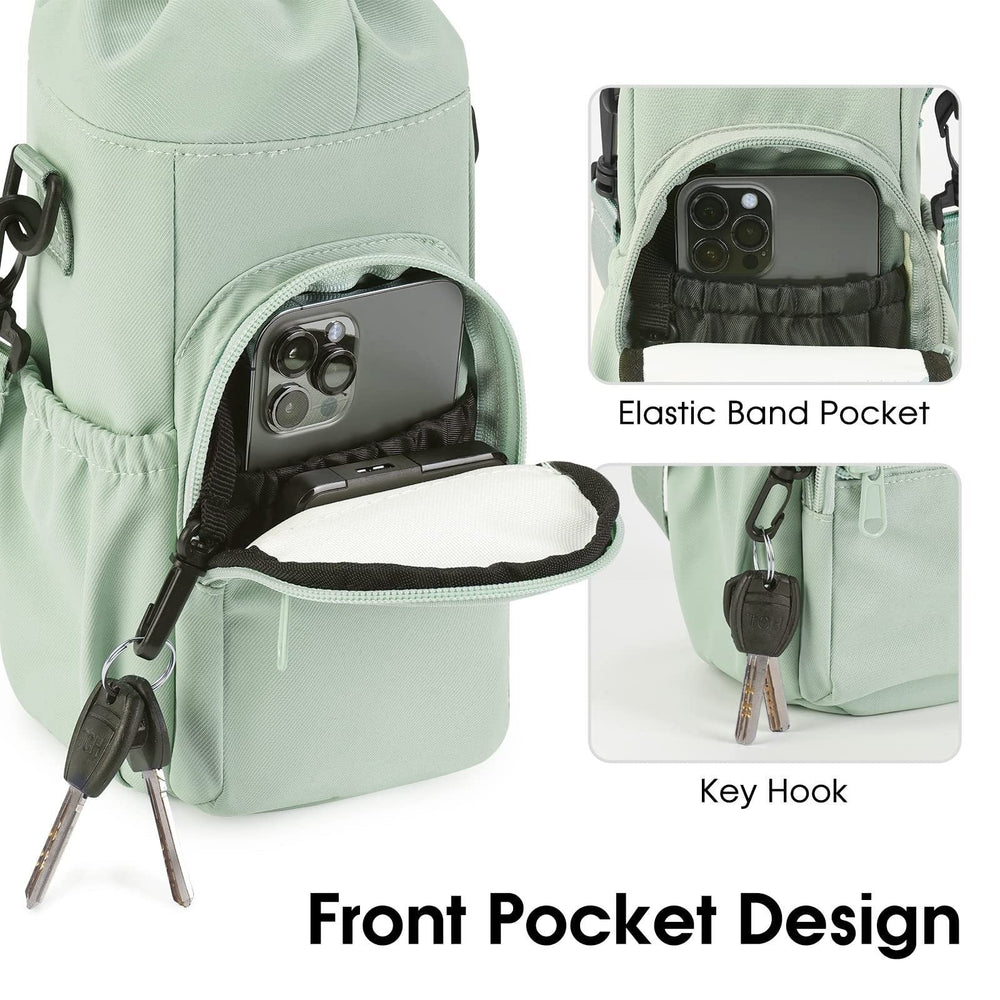 Optimized Product Title: **Kompakte Umhängetasche mit Flaschenhalter – Multifunktionale Trinkflasche Schultertasche für Unterwegs** 

This title includes relevant keywords while maintaining clarity and appeal for potential buyers.