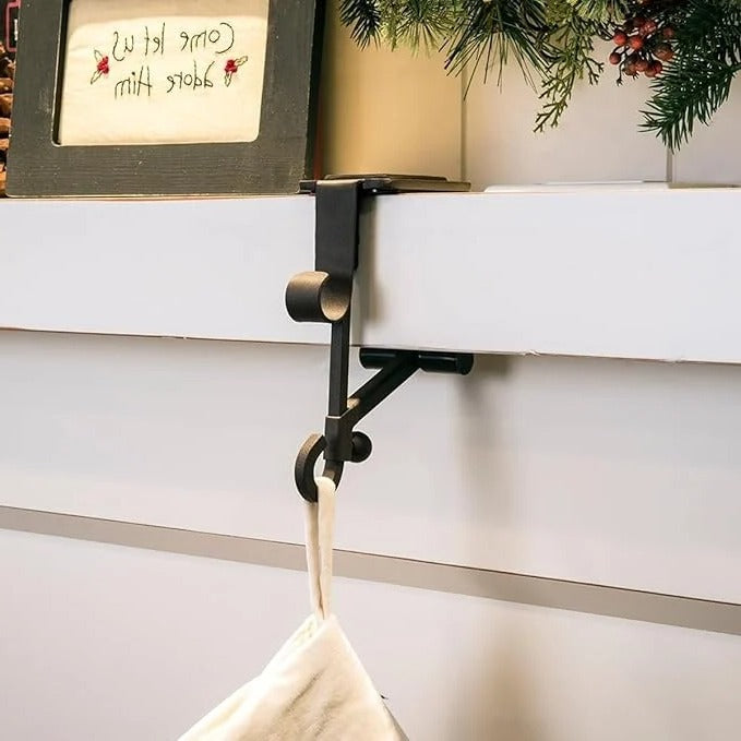 Garland Christmas Stocking Holders for Mantel - Elegant and Sturdy Holiday Decor