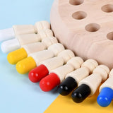 Enhanced Product Title: "Holz-Gedächtnisspiel für Kinder ab 3 Jahren – Mit bunten Farbsteckern und Würfel für spielerisches Lernen" 

This title is optimized for Google Shopping by including relevant keywords and providing a clear description of the produ