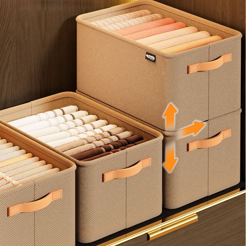 Foldable Fabric Storage Box – Corduroy, M/L/XL Sizes & Carry Handles