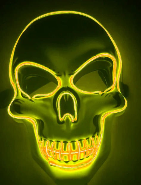 Multicolor LED Skeleton Costume Mask