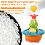 Crocodile Bath Toy with LED Light – Water Fountain, 4 Spray Heads & 360° Rotation