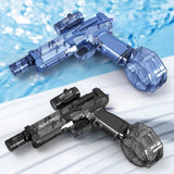 LED Water Gun with Silencer – USB Rechargeable, Removable Tank & Long Range