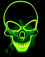 Multicolor LED Skeleton Costume Mask