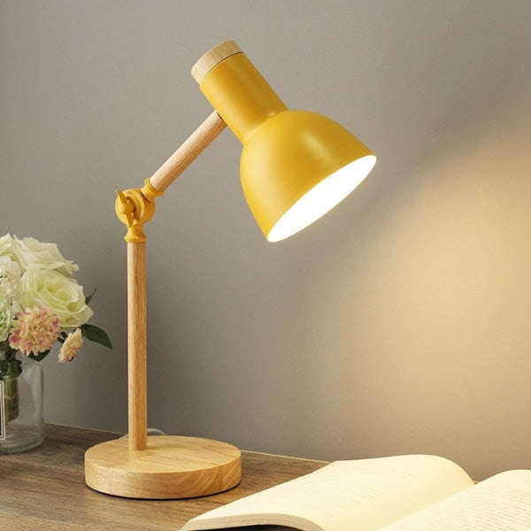 Enhanced Product Title: "Modern LED Desk Lamp with Wooden Base - Stylish & Adjustable Lighting for Home Office" 

This title includes relevant keywords, highlights features, and appeals to potential buyers looking for both functionality and aesthetics.